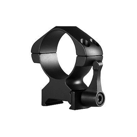 Hawke Optics Hawke Sport Optics 30mm Precision Steel Rings Weaver High with Lever, Black - 2 Piece 23017